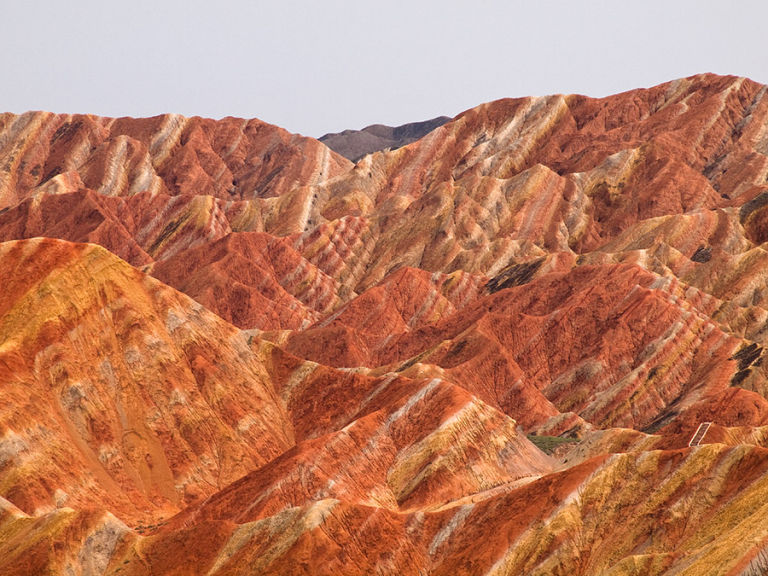 zhangye danxia landform in china.