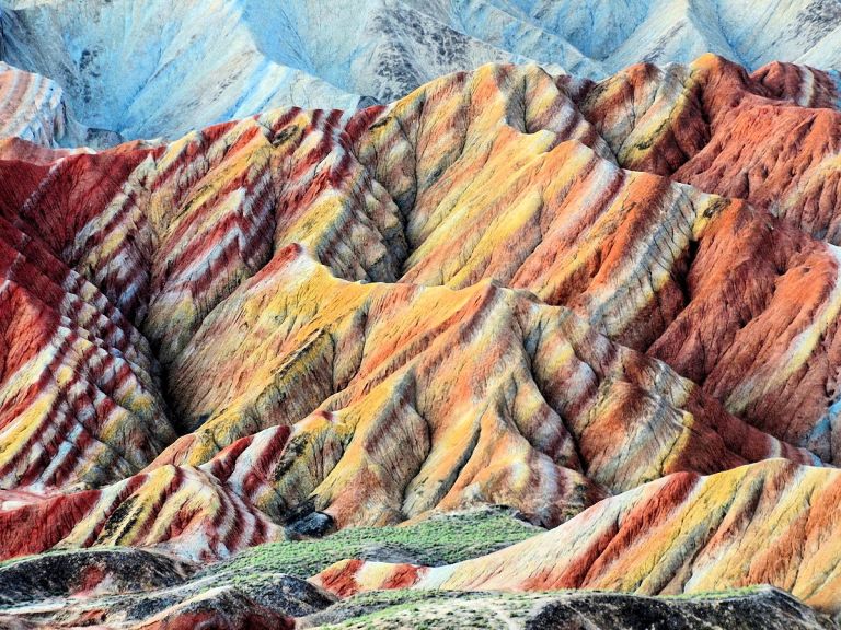 zhangye danxia landform gansu china.