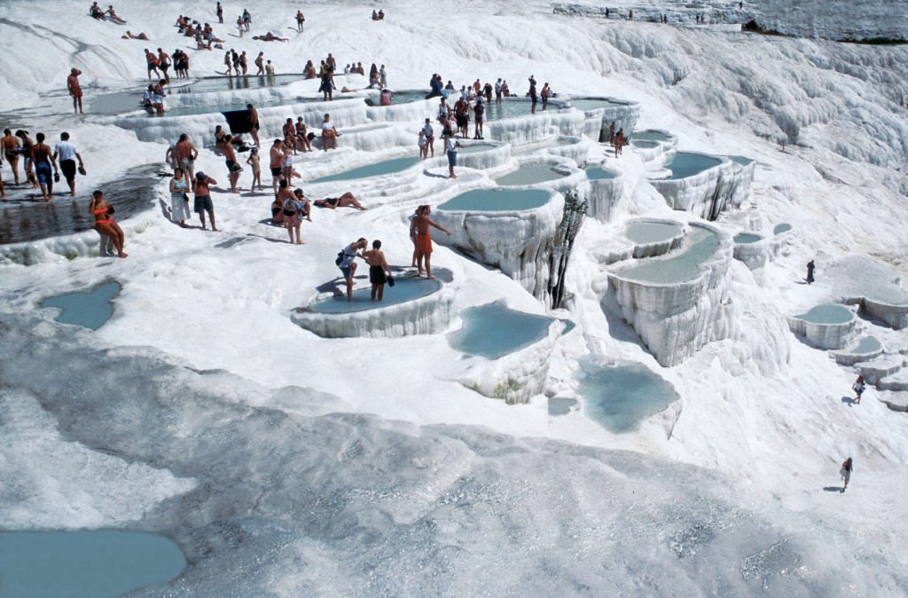 Pamukkale is the site of the world's most unique and arguably most beautiful hot springs in the world making it a major travel destination.