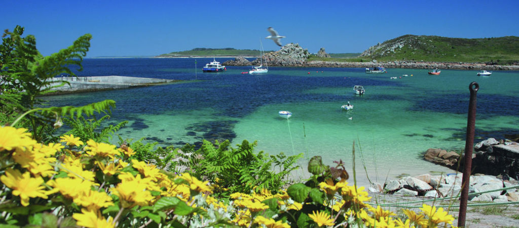 Scenic lagoon in Isles of Scilly