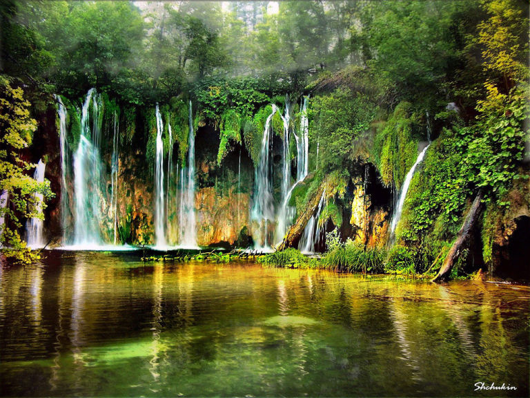 Waterfalls Plitvice Lakes
