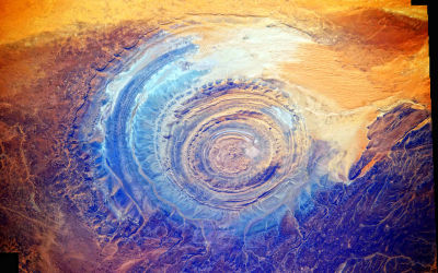 Panorama of the Richat Structure in Mauritania