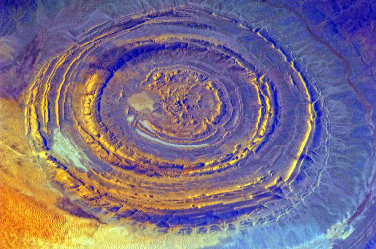 Satellite Richat Structure 