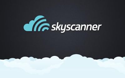 Skyscanner logo.