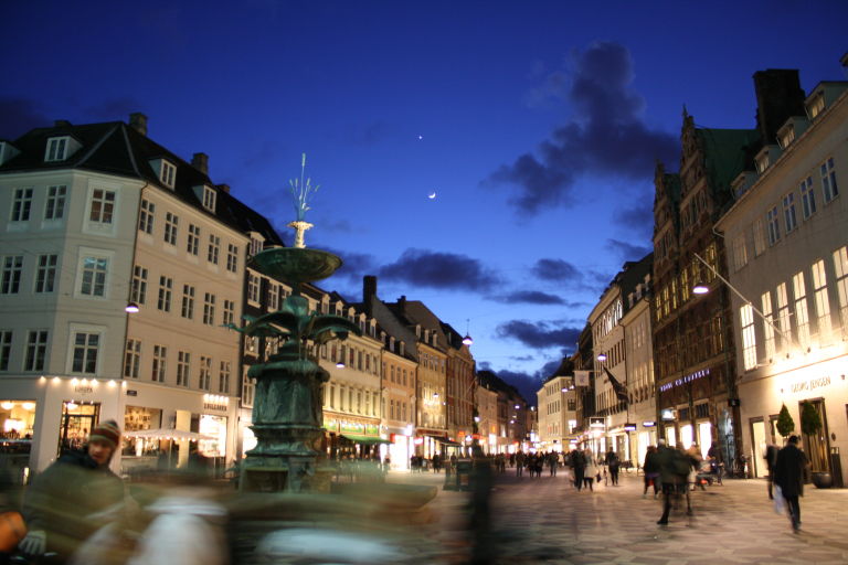 Strøget is the main shopping street in Copenhagen and is one of the biggest of it's kind in the world